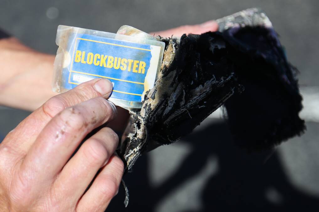 BLAST FROM PAST: A Blockbuster membership was among items in the lost purse. Picture: Morgan Hancock
