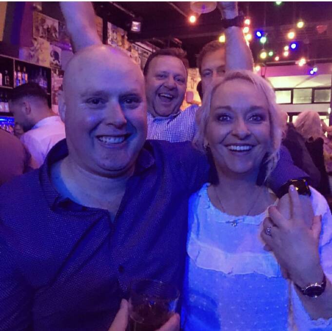 LOVE: Quinn and Sharon Ford enjoying a night out at the Piano Bar in Geelong. Picture: Supplied.