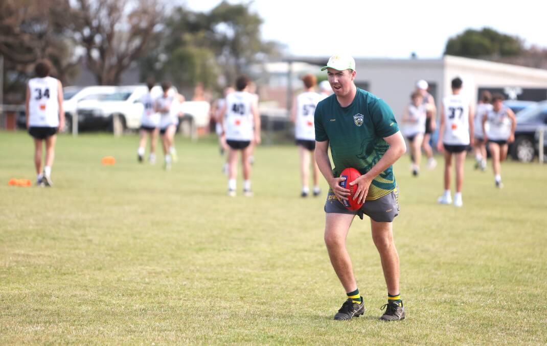 Tom Mahony at Old Collegians' pre-season training. Picture by Anthony Brady 