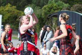 Koroit's Nell Mitchell, pictured during the 2023 finals series, returned from injury in round five. Picture by Eddie Guerrero 
