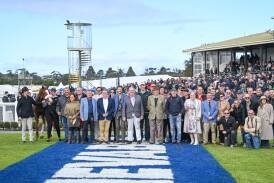 Bazini's connections soak up their success at the May Racing Carnival. Picture by Racing Photos 