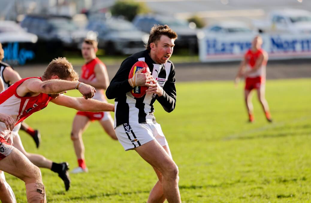 Brendan Richardson will miss Camperdown's round three match with a knee complaint. Picture by Anthony Brady