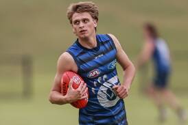 Hamish Sinnott will play for Geelong for the first time on Saturday, April 27. Picture by Arj Giese 