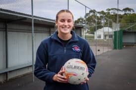 Terang Mortlake netballer Ava Grundy at training before round one. Picture by Justine McCullagh-Beasy 