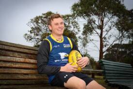 New North Warrnambool Eagles footballer Harley Cobb is enjoying his time at Bushfield. Picture by Justine McCullagh-Beasy 