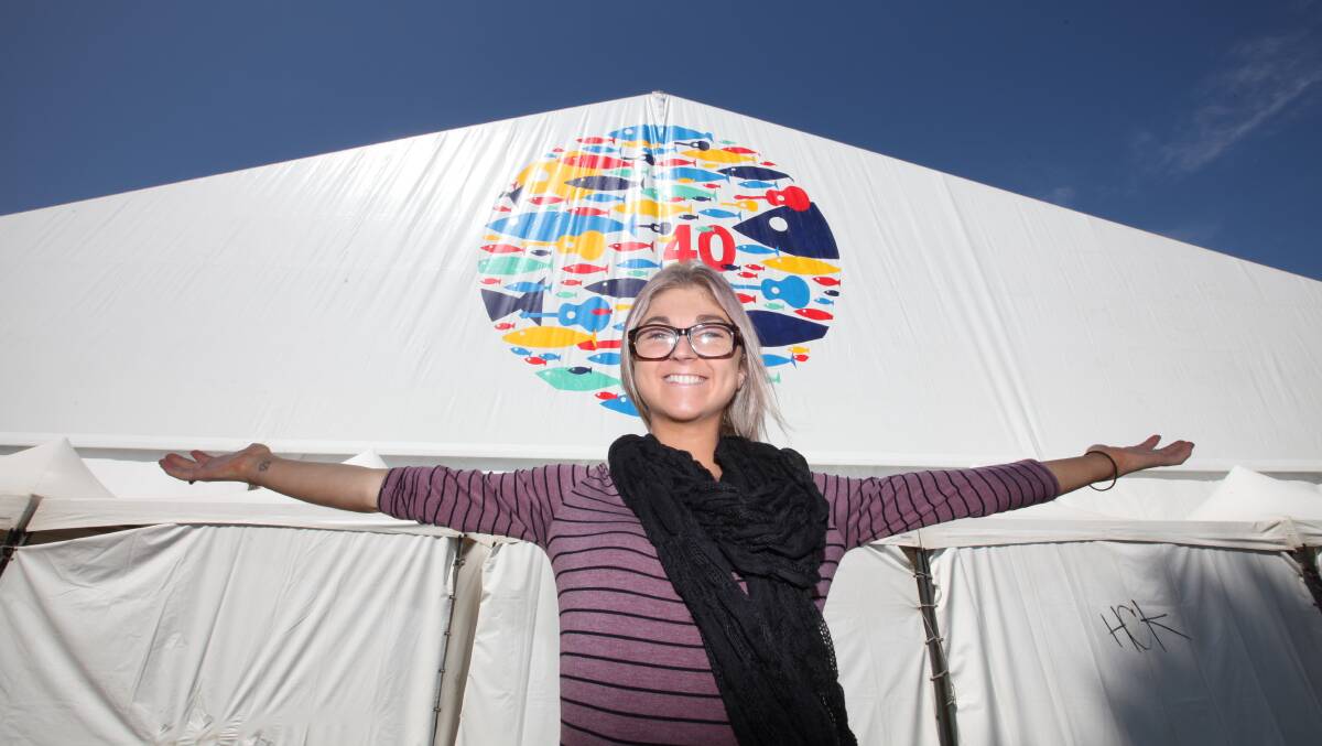 Emily Turner-Dwyer is ready for the 40th Port Fairy Folk Festival. Picture: Anthony Brady
