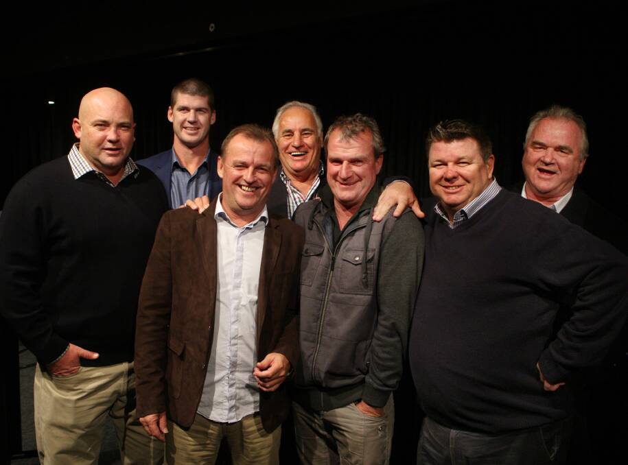 GUESTS: At last year's Sports Lovers Night were Peter Moody, Jonathan Brown, Bruce Clark, Sam Kekovich, Darren Weir, Richard Callander and Gerry Walsh. 