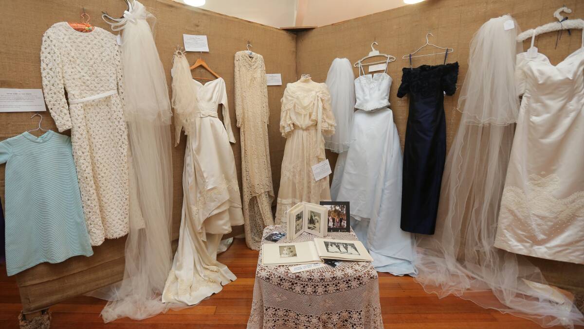 Wedding dresses from as far back as 1880 were on display at Wangoom Hall at the weekend.
