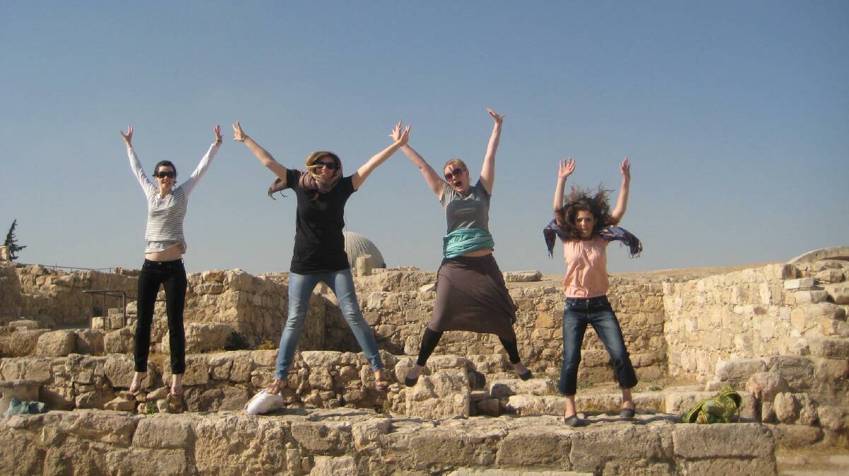 Rebekah Schietroma during her time teaching English and working with children in Jordan.