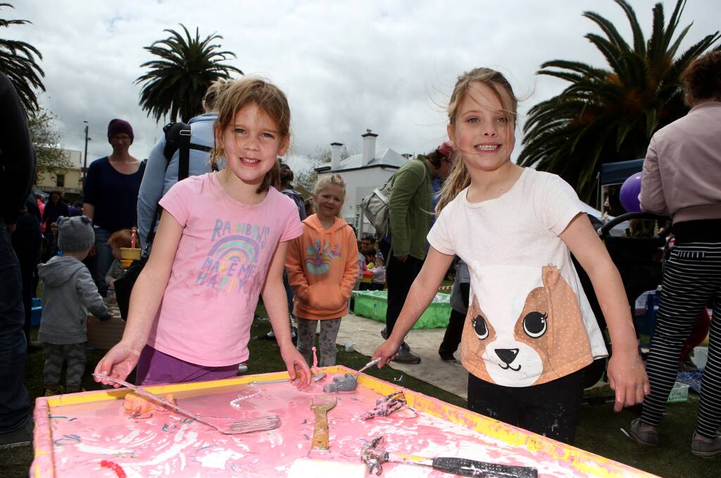 The Standard photographer AMY PATON captured all the messy fun at Warrnambool's Civic Green on Sunday.