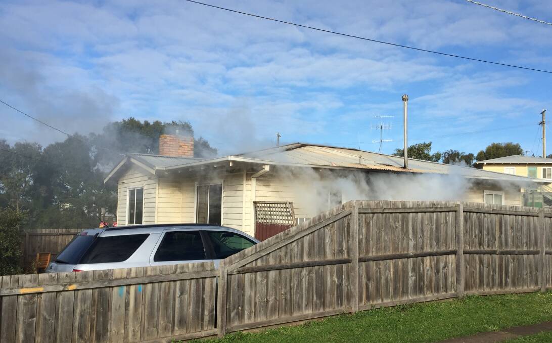 Gone: A family of six lost almost all their belongings in a house fire on Monday morning in west Warrnambool. The fire is believed to have started in a children's bedroom.