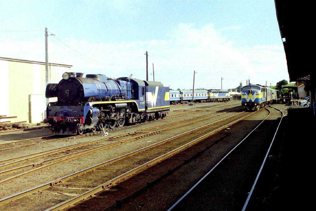 Welcome return: The R711 will visit Warrnambool in May, about 16 years after its last visit in 2002 when it was brought to town by West Coast Rail.