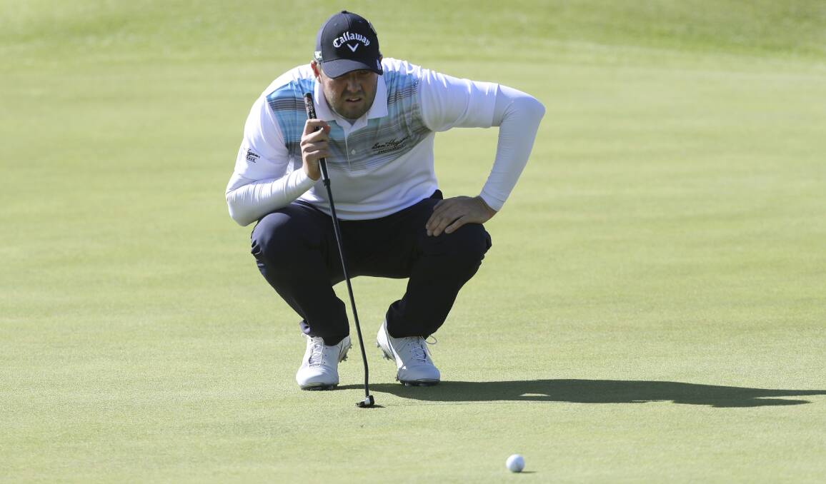 STRONG ROUND: Marc Leishman is in the hunt for a top 30 finish at the PGA Championship after a solid third round. Picture: AP/Peter Morrison