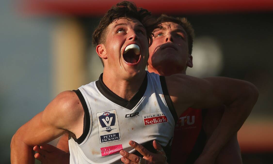 BIG CHANCE: Portland exports Rowan Marshall (pictured) and Jamaine Jones will play in the AFL Victoria Young Guns game. Picture: Graham Denholm