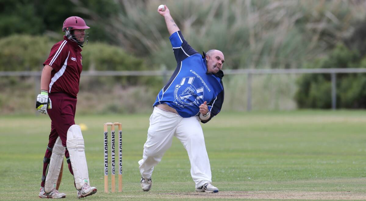 HIT FOR SIX: Russells Creek's Paul Walker played an instrumental role in his club's win over West Warrnambool. Picture: Rob Gunstone