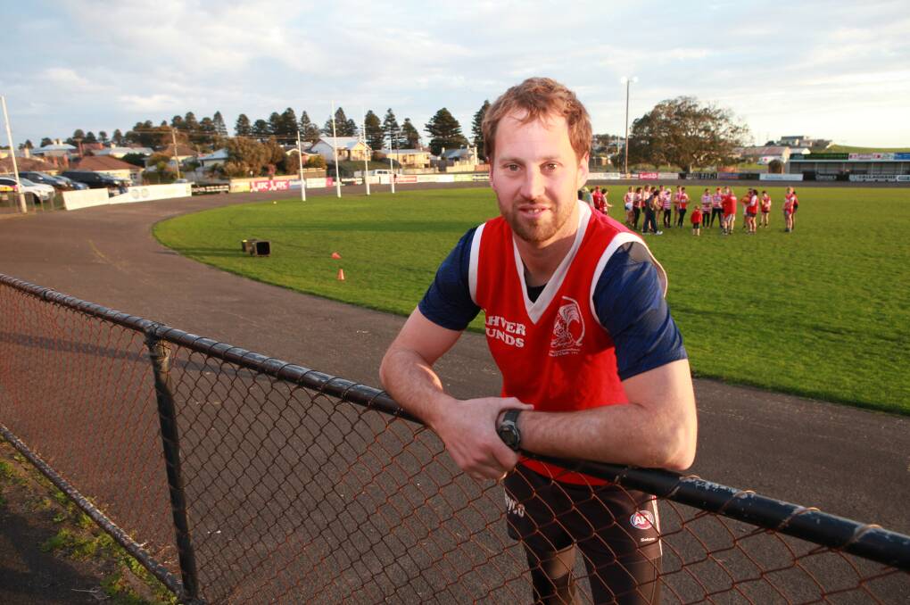 RARING TO GO: South Warrnambool's Scott Maddern is ready to play in the Roosters' reserves grand final on Saturday.