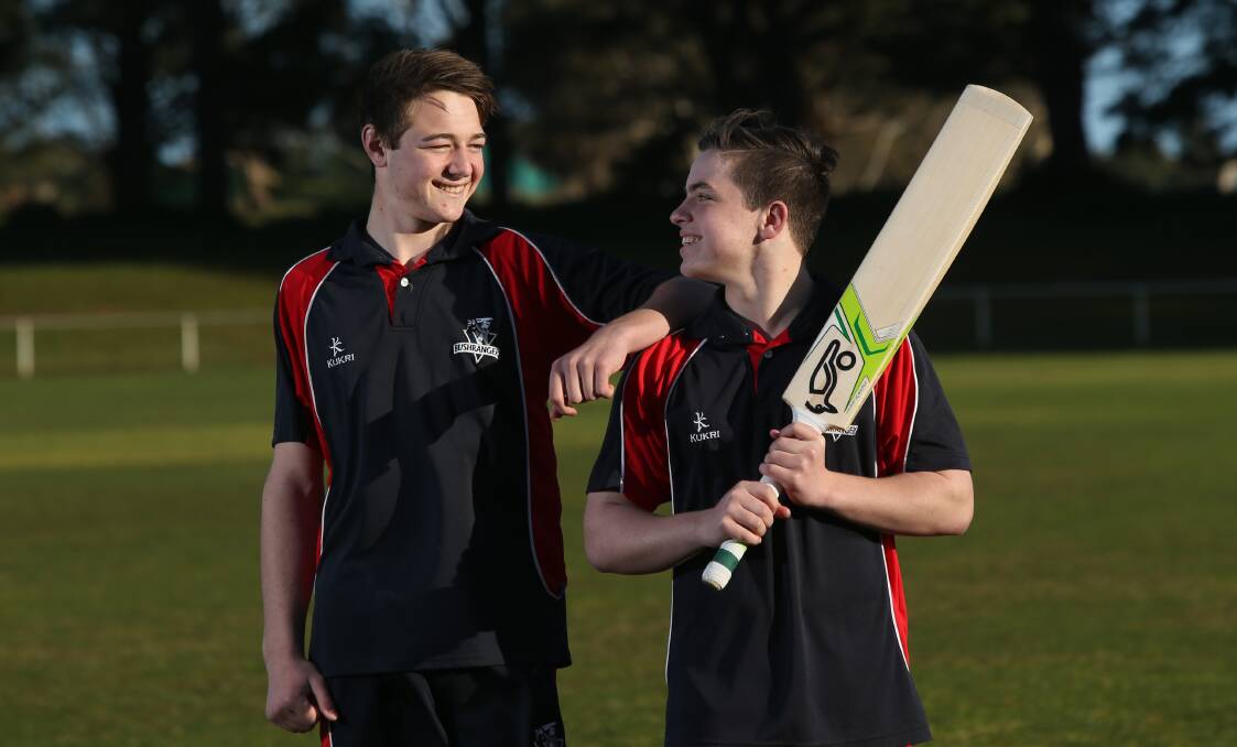 PROUD: Brody Couch and Tommy Jackson have made the Vic Country Under 17 squad. Picture: Vicky Hughson