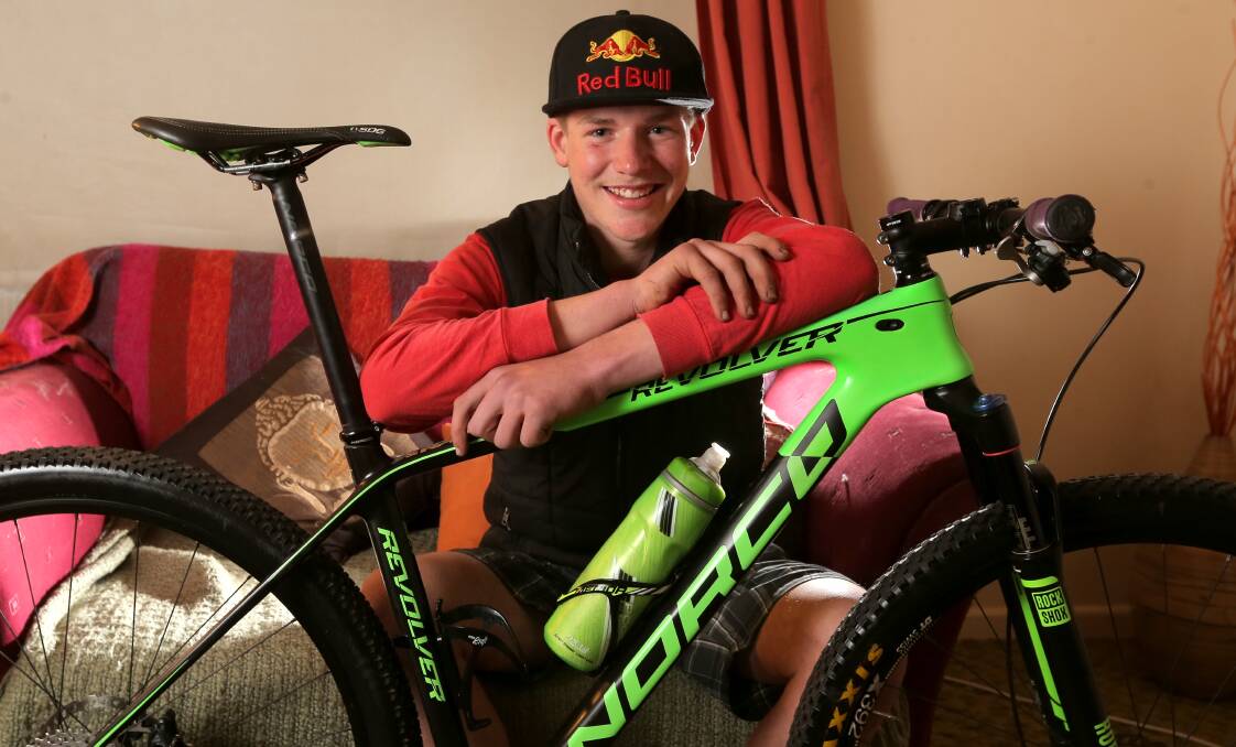 GROWING: Koroit mountain biker James Coomber says his success in Warrnambool will lead into the Forrest Festival. Picture: Rob Gunstone