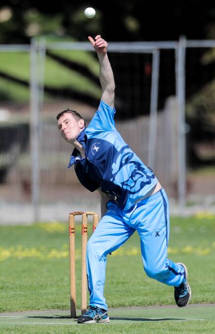 IN WITH A CHANCE: Wesley-CBC spin bowler Ben Evans has been picked in Warrnambool's preliminary country week squad. Picture: Rob Gunstone