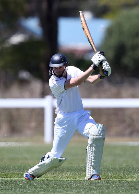 STRONG SHOWING: Grassmere captain Chris Lenehan hit 101 not out. The Meerkats defeated Hawkesdale comfortably. Picture: Amy Paton