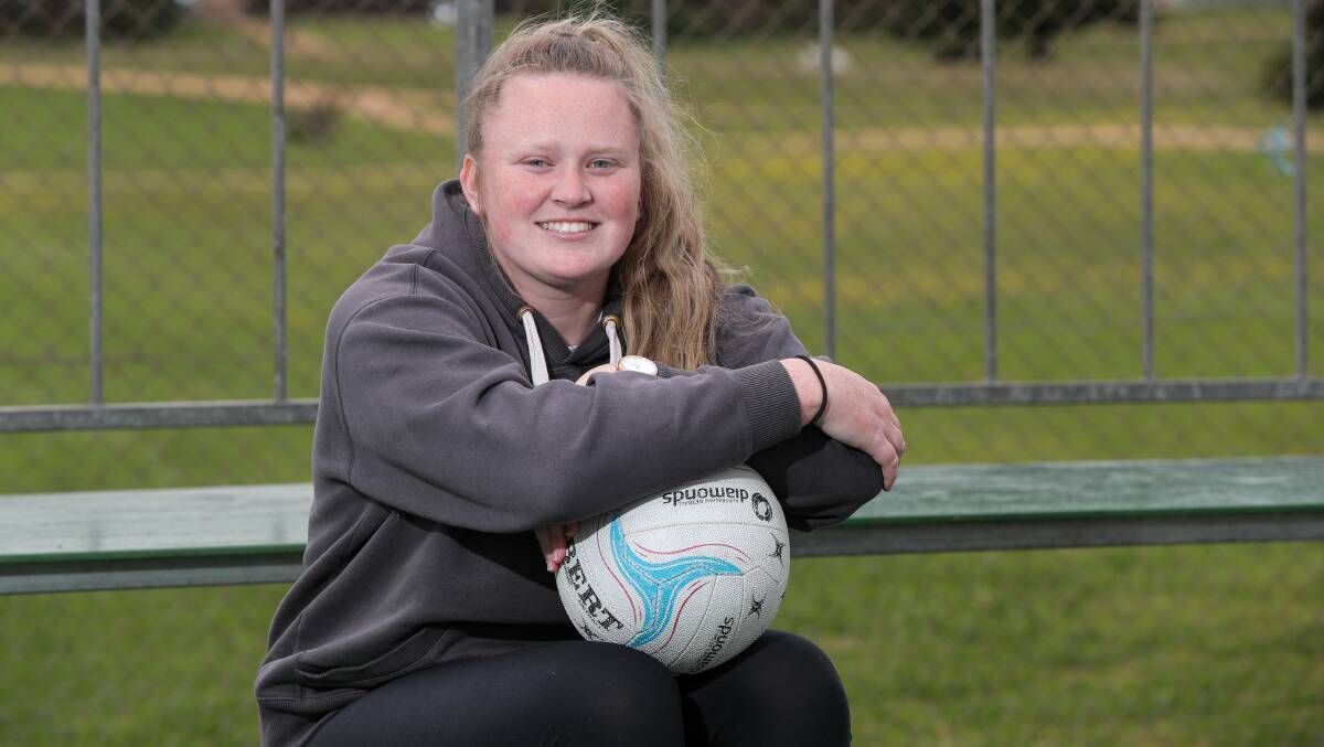FIND THE NET: Koroit goal shooter Nell Mitchell has made 235 goals in 2017. She is excited for her first senior grand final. Picture: Rob Gunstone