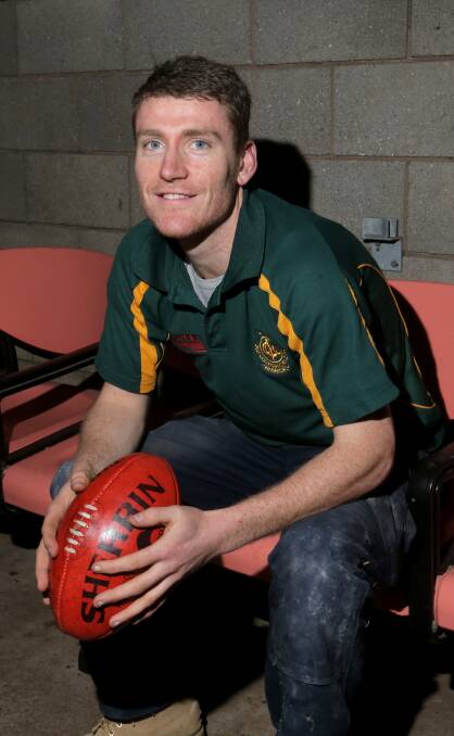 NEW FACE: Brendan Chatfield, pictured at Old Collegians in 2015, has signed for Allansford as an assistant coach. Picture: Amy Paton