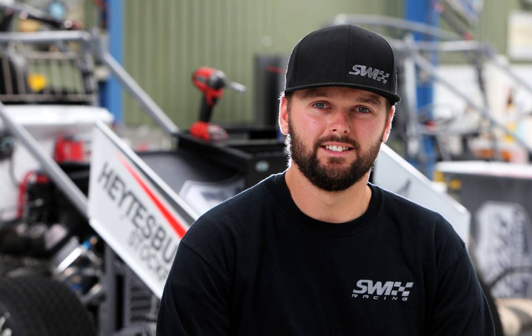 INTO GEAR: Warrnambool's Jamie Veal is preparing to venture to the United States, following the World of Outlaws circuit. Picture: Rob Gunstone