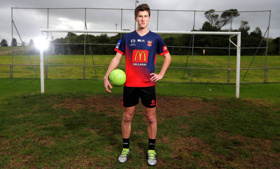 DETERMINED: Warrnambool boy Michael Mullins is gearing up for a tilt at Melbourne Victory's National Youth League outfit. Picture: Rob Gunstone