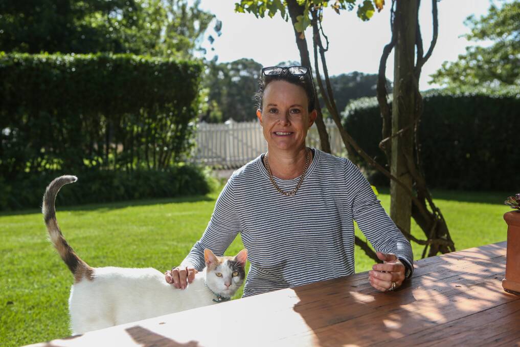 Family focus: Owner of Woolsthorpe's Quamby House, former West Australian Samantha Doery says she is happiest at home in the gardens of her grand Victorian homestead. Picture: Amy Paton