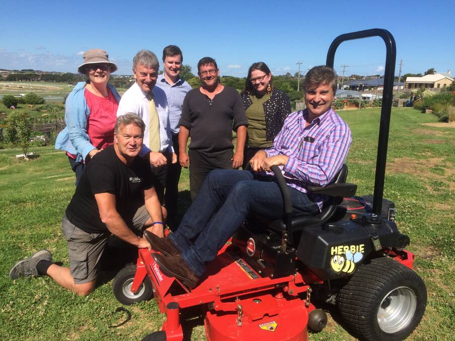 Herbie fans: Warrnambool Community Garden members, Warrnambool City Council representatives, Mayor and Councillors all give "Herbie" the tick of approval.