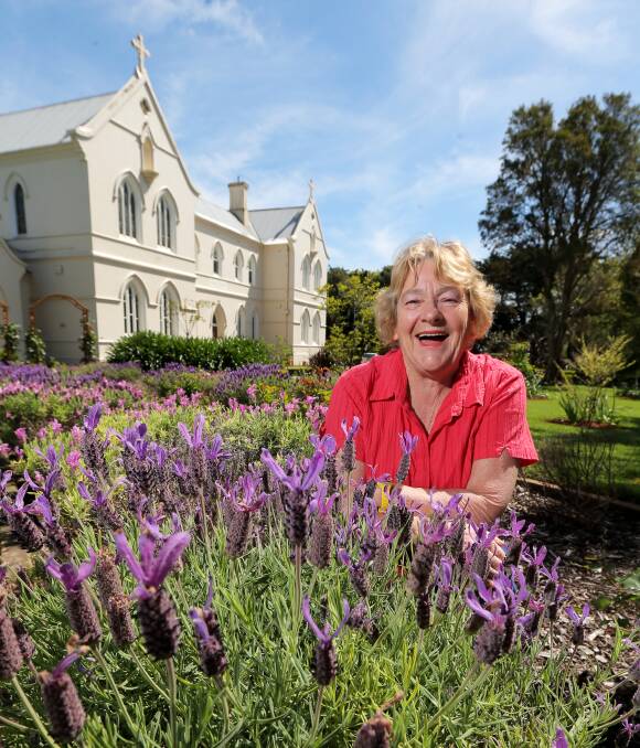 BLOOMIN' GREAT TIME: Koroit Five Open Gardens coordinator Jenny McLean is tickled pink the convent will join four other locations in this weekend's event. Picture: Rob Gunstone 