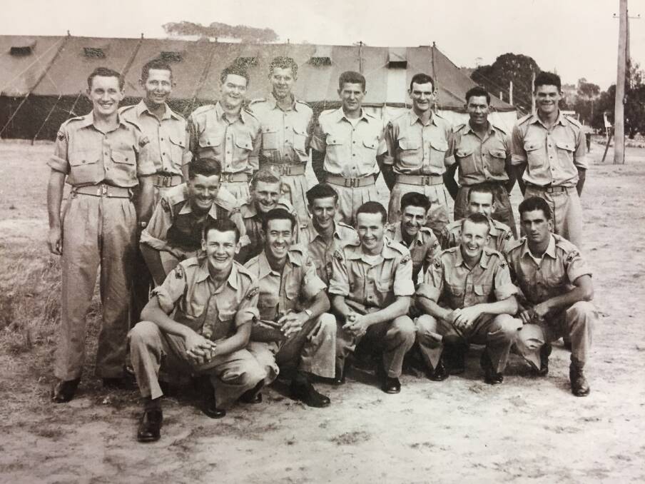 History puzzle: Photographer Robert Suggett, former member of the 14th National Service Training Battalion, Royal Australian Artillery, 1957 is asking if you recognise any of the faces in this photo?