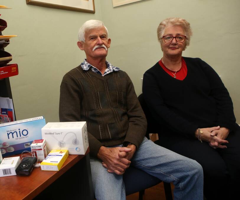 New restrictions: Diabetes specialist Ann Morris wth her husband Colin Morris warns people with diabetes to be prepared for the changes. Picture: Amy Paton