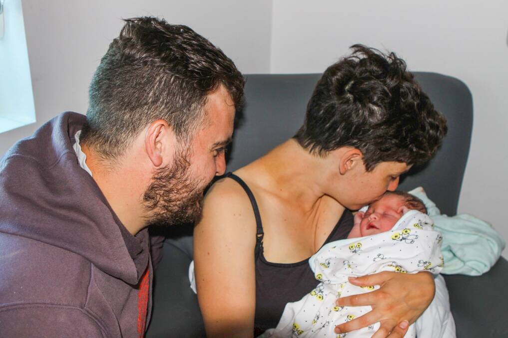 Welcome: Panmure couple Andrew Thomson and Sally Jane welcomed baby Josephine (Josie) Jane Thomson on New Year's Day, the first for 2018 in Warrnambool. 