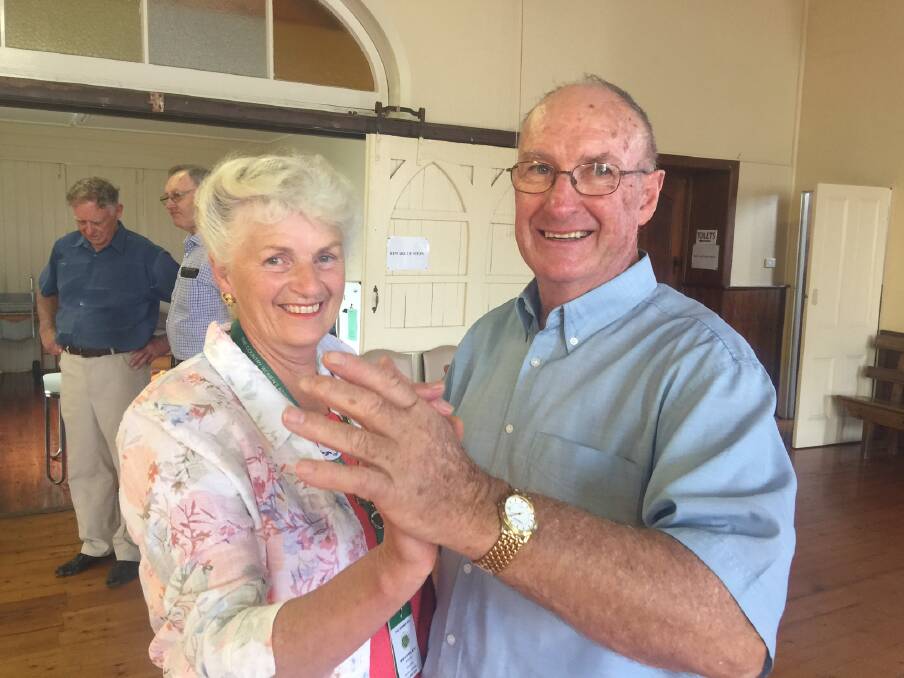 Having a ball: Warrnambool and District Dance Club president Doug Byron and his wife, South Western CWA group president Beverley Byron, were twirling across the dance floor raising $3000 for South West Healthcare in February.