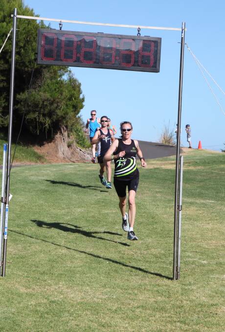 SUNNY JOG: Alicia Boyd was the first female over the line at the final round of the Warrnambool Athletics Club's summer series. Picture: Sean Hardeman
