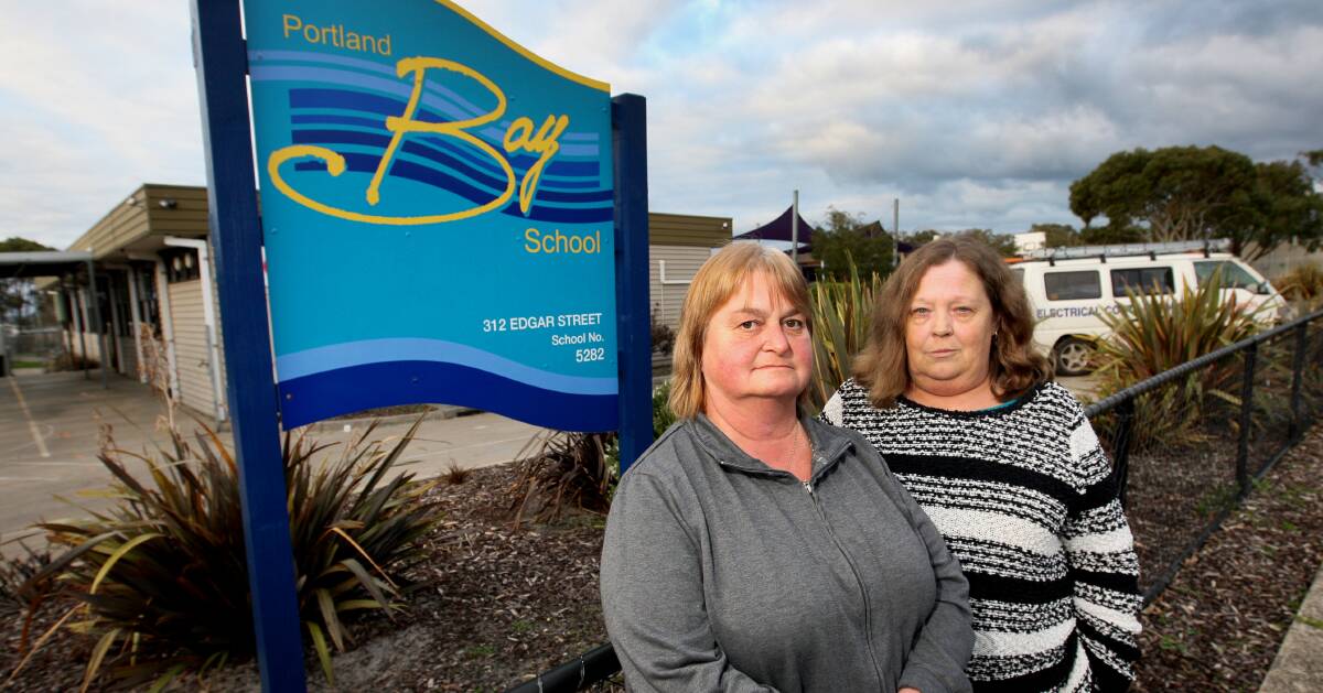 Long-awaited: Portland Bay School has received funding for a new building. School council president Debbie Robinson (left) and member Pam Rennie.