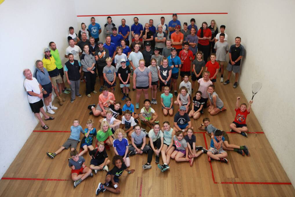 Full house: Membership of the Warrnambool Squash Club is booming after numbers have been recovering in recent years. Picture: Sian Johnson