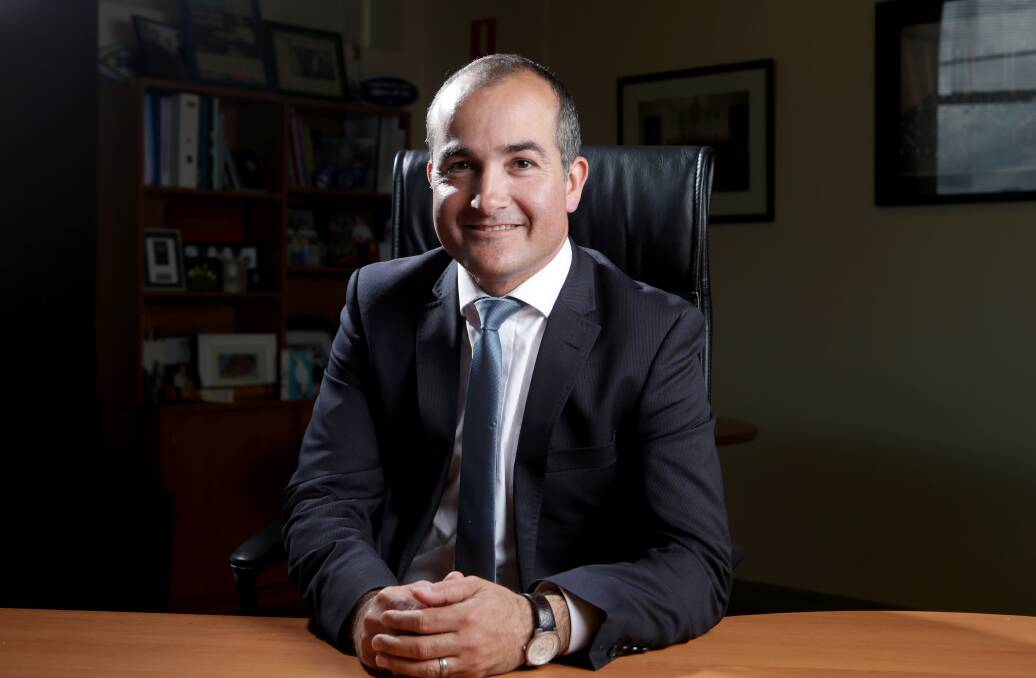 State Education Minister James Merlino visited the south-west on Wednesday.