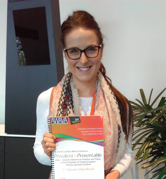 Health promotion officer Sarah McKean travelled to Adelaide for a conference.