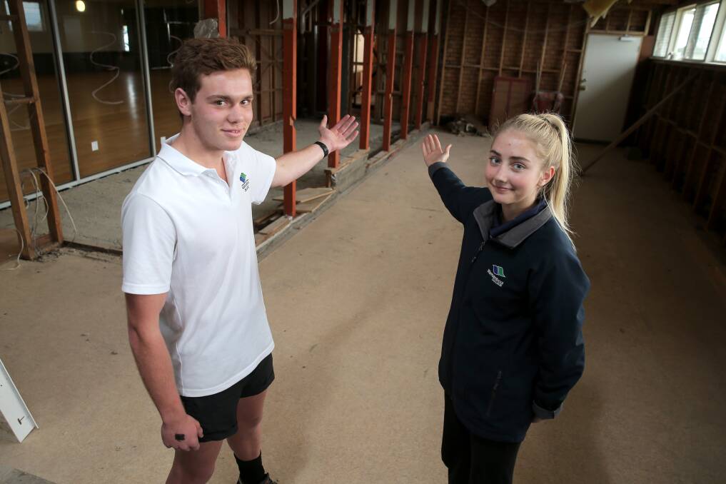 Get active: Students Isaac Thomas and Grace Bennett, both 15, are going to participate in the pilot Sporting Pathway Program. Picture: Rob Gunstone
