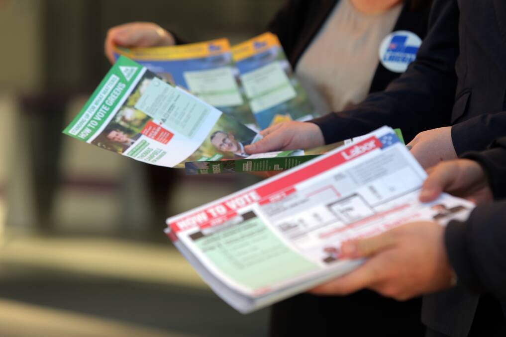 How to vote cards in Warrnambool. Picture: Rob Gunstone