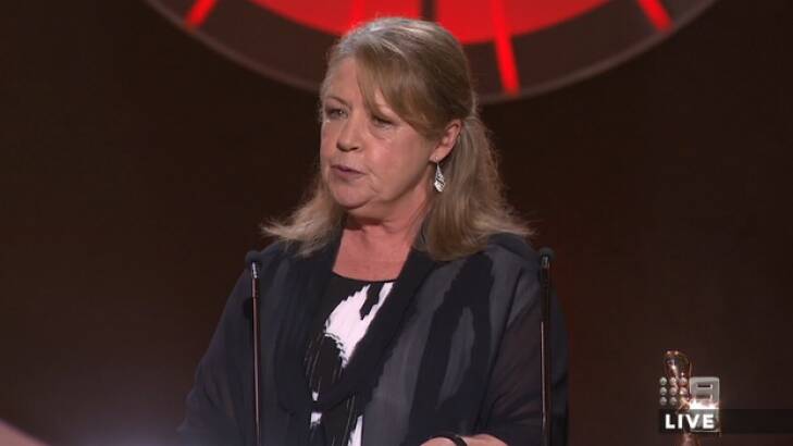 Logies Hall of Fame inductee Noni Hazlehurst is being lauded for her acceptance speech. Photo: Nine