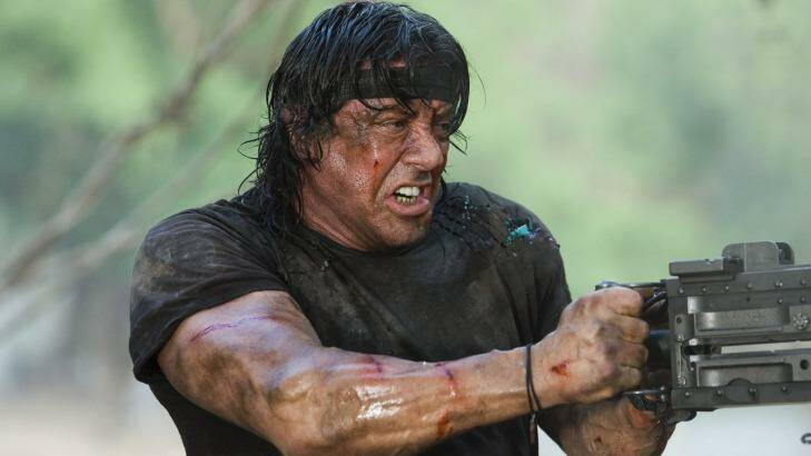 Sylvester Stallone in the 2008 movie 'Rambo'.