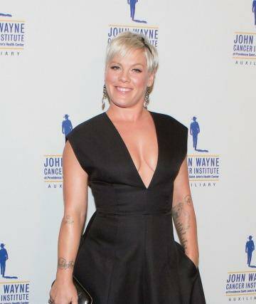 "I felt very pretty. In fact, I feel beautiful": P!nk's black dress at the benefit was not loved by all. Photo: Gabriel Olsen
