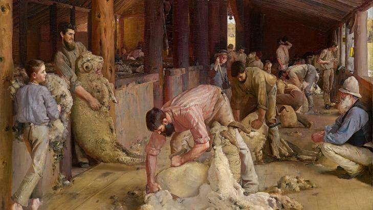 In 1890, The Age described Tom Roberts' Shearing the rams as "the most important work of a distinctly Australian character". Photo: Supplied