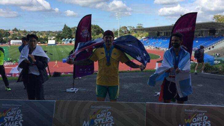 Canberra masters athletics star Adam Farlow. Photo: Supplied