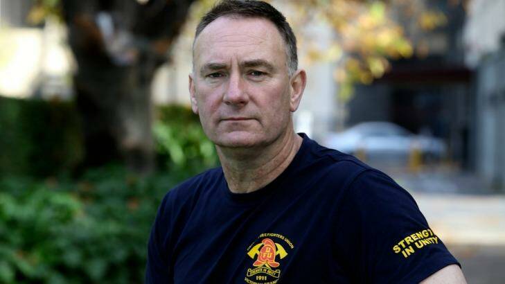 Peter Marshall, secretary of the United Firefighters Union. Photo: Angela Wylie