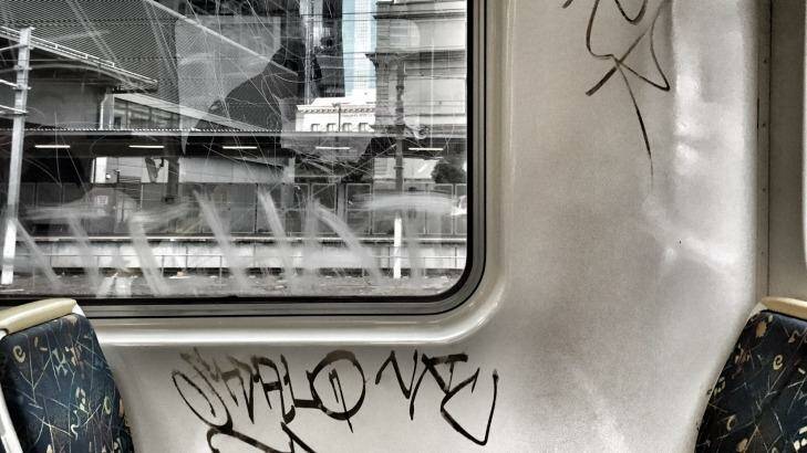 Graffiti costs Metro $10 million every year. Photo: Paul Rovere 