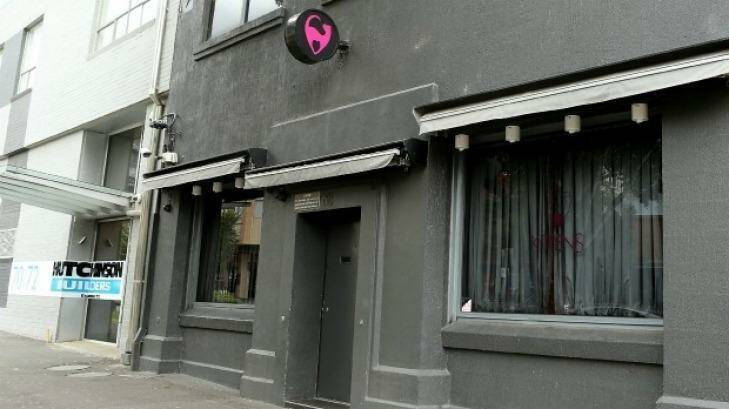 A general view of Kittens strip club in South Melbourne. Photo: Pat Scala, 3AW